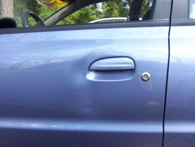 Paintless dent repair-Before